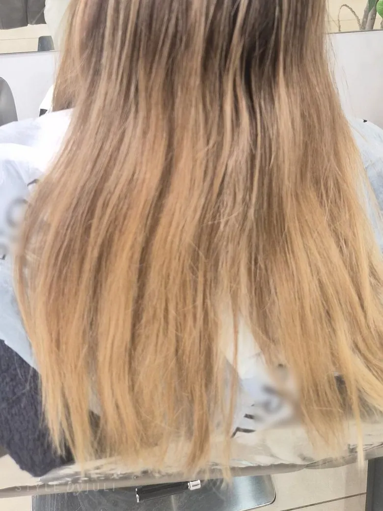 Antes: de puntas apagadas a balayage